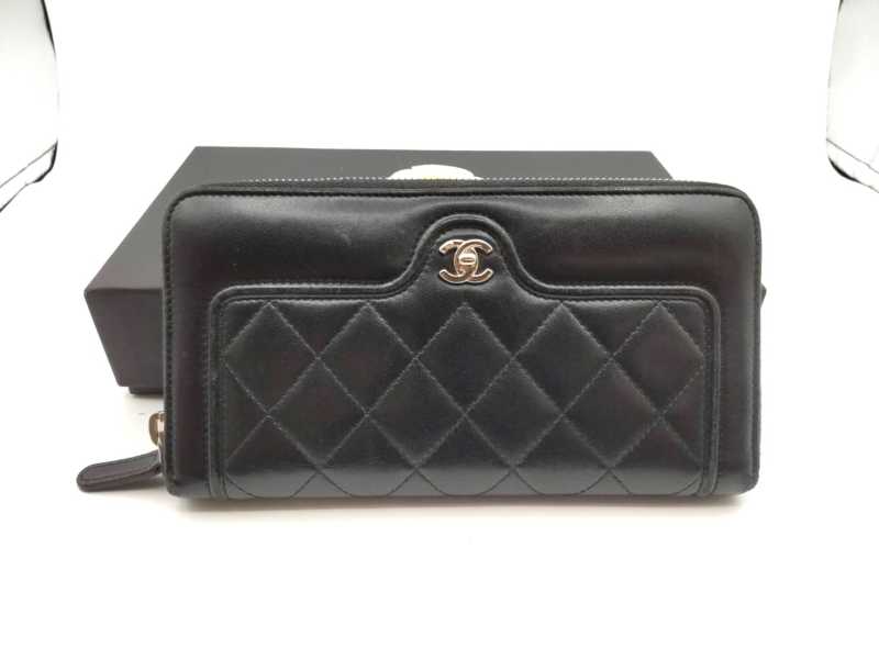 シャネル買取 ボーイシャネル ラウンドジップウォレット